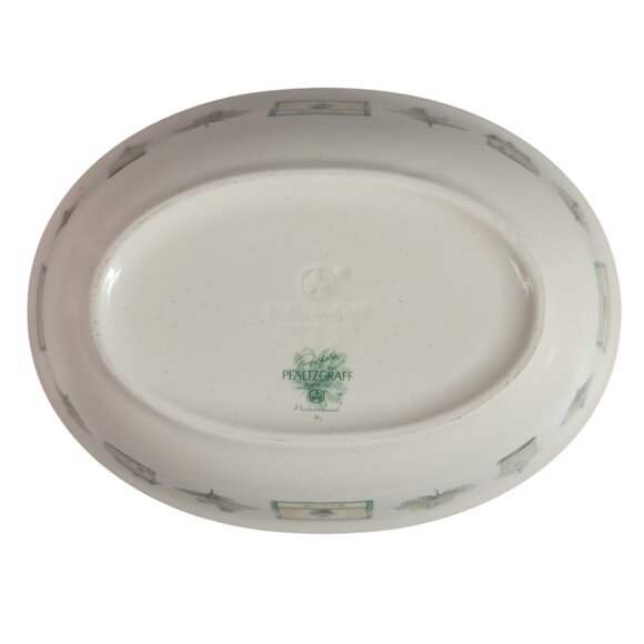 Pfaltzgraff Naturewood Oval Serving Bowl Vegetables Stoneware 10"x7" Vintage USA - Picture 8 of 12